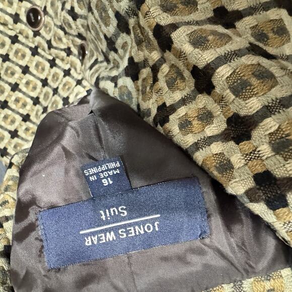 Jones Wear Blazer Womens Sz 16 Jacket Tweed Career Professional Work Office - Picture 5 of 8